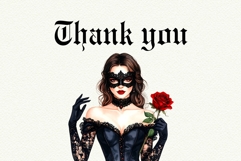 Gothic Romantasy Clipart Bundle BookTok Smut Dark Romance Product Image 9