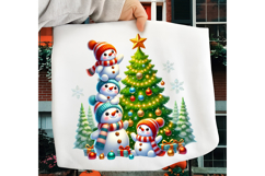 Cute Christmas Snowman PNG, Funny Christmas Snowman PNG Product Image 1