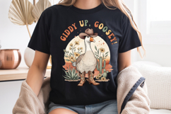 Giddy Up Goosey PNG - Cute Cowboy Western Goose Sublimation Product Image 8