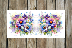Watercolor flowers | 4 gentle Mug Sublimation design PL2 Product Image 5