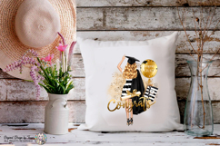 Graduation Blonde Girl PNG Congrats Grad Tumbler Mug Design Product Image 9