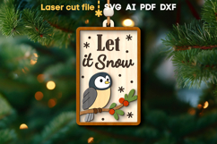 Christmas Ornaments Bundle SVG laser cut files for Glowforge Product Image 9