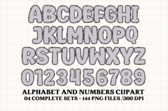 Summer Colors Alphabet clipart, summer colors letters doodle Product Image 3