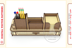 Office Organizer v16 - laser cut file - Glowforge ready SVG Product Image 9