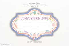 Coposition Book Labels PNG Collection Product Image 2