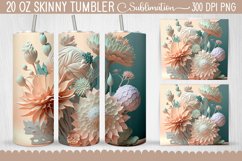 Tumbler Wraps 3D Paper Flowers Bundle - 12 Designs Product Image 10