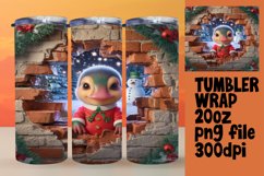TRENDY 20oz Tumbler PNG Template , Xmas Product Image 1