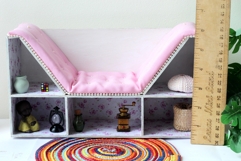 Miniature bookcase chair digital file, dollhouse furniture Product Image 9