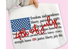 4th of July PNG, independence Day PNG, Faux Yarn Patriotic Product Image 3