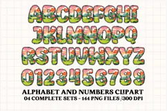 Kids Jungle Alphabet clipart, kids jungle letters doodle Product Image 3