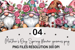 Mother's Day Spring flower gnomes png Product Image 1