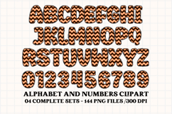 Halloween Alphabet png clipart, halloween letters doodle Product Image 3