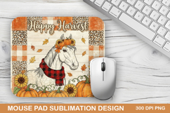 Happy Harvest Mouse Pad Sublimation - Halloween Design Product Image 1