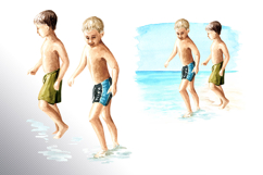 Kids on the beach Product Image 10