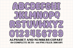 Monsters Alphabet png clipart, cute monster letters doodle Product Image 3