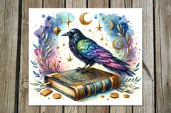 Mystic crow | 4 Skinny tumbler sublimation designs Product Image 5