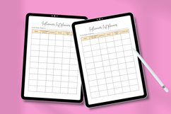 Influencer List Planner Template Editable Canva Influencer Product Image 3