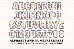 Baby Girl Alphabet, baby girl letters doodle, baby clipart Product Image 3