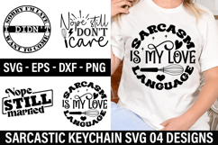 Sarcastic Keychain SVG Design - Sorry i m late i didn t want Product Image 1