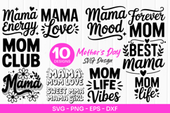 Mama Love Quotes Mothers Day SVG PNG Product Image 1
