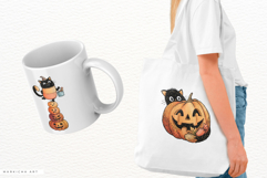 Halloween &amp; Autumn Cat Clipart Product Image 2