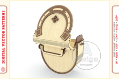 Wooden clutch purse v115 - laser cut vector - Glowforge file Product Image 9