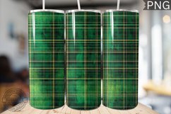 Green Christmas Plaid Tumbler Wrap -High Quality 300 Dpi Product Image 1