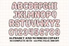 Kids Easter Alphabet png clipart, kids easter letters doodle Product Image 3