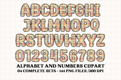 Fall Autumn Alphabet png clipart, fall autumn letters doodle Product Image 3