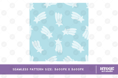 Boho Star Seamless Pattern Nursery Tile PNG DTF Baby Kids Product Image 2