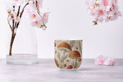 Watercolor Mushroom Seamless Patterns, Woodland Forest Product Image 9