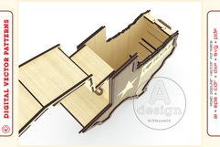 Wooden clutch purse v112 - laser cut vector - Glowforge file Product Image 9