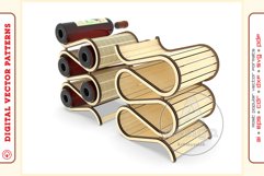 Wine Shelf v5 - laser cutting file - Glowforge ready SVG Product Image 9