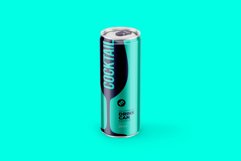Slim 250ml Aluminium Can Mockup Product Image 8