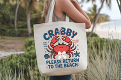 If Crabby please return to the beach PNG sublimation |Beach Product Image 6