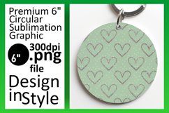 Chic Circle Design for Keychains , Heart Product Image 1