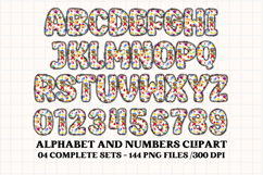 Back to School Alphabet png, letters doodle, school clipart Product Image 3