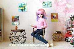 Miniature simple chair laser cut download file dollhouse fur Product Image 9