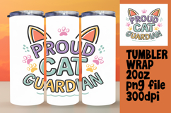 20oz Tumbler Template for Personal Use , Cat Quote Product Image 1