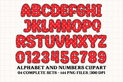 4th July Alphabet png clipart, independence letters doodle Product Image 3