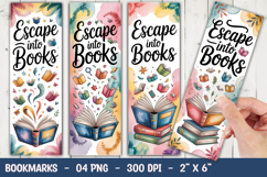Escape Into Books Bookmark Sublimation Product Image 1