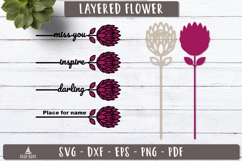 3d Layered Flower SVG Laser Cut Bundle Product Image 10