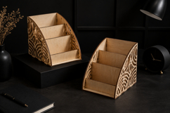 Wooden File Organizer Laser Cut SVG Product Image 1