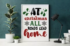 At Christmas all roads lead home SVG, Christmas SVG Product Image 2