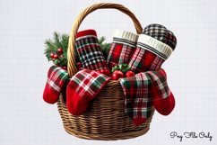 Christmas Baskets Clipart Bundle PNG Product Image 12