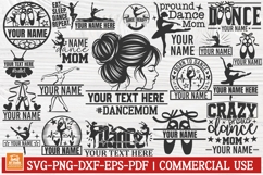 Dance Monogram SVG Bundle | Ballet Dancer Split Monogram Svg Product Image 1