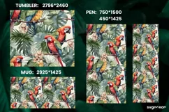 Watercolor Summer Sublimation | Tumbler Wrap | Mug | Pen Product Image 2