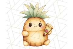 Cute Pineapple Character Clipart, Summer Tropical Fruit PNG Product Image 5