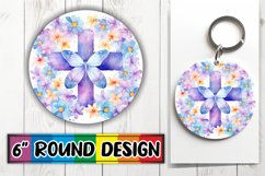 Watercolor Cross Elegance Keychain Wrap Product Image 1