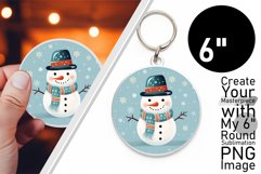 Frosty Winter Sublimation Circles Product Image 1